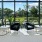 a room with windows and chairs