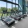 a room with treadmills and treads